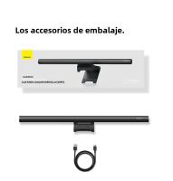 Lámpara De Escritorio Baseus Con Luz De Pantalla USB LED Regulable Para Computadora Laptop Monitor Moderno Sin Sombrilla - details 18