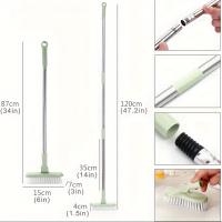 Cepillo Giratorio Telescópico De Cabeza Mate Para Limpieza Profunda De Gruesos Baño Cocina Piso Effortless 120cm - details 3