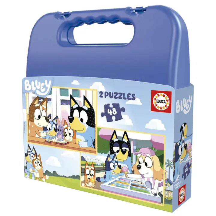 Puzzles Bluey 2x48 en maltetin (Educa 19831) - 1
