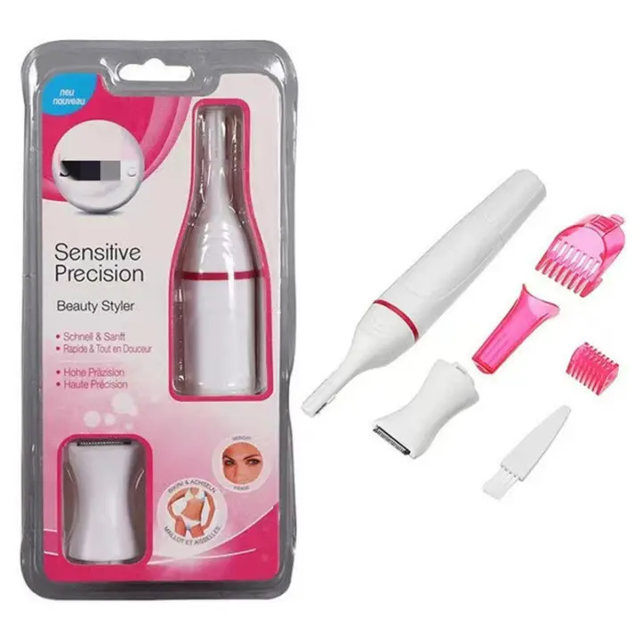 Epilador Eléctrico Portátil 5 En 1 Painless Trimmer Para Cejas Cuerpo Bikini Peluca Facial Eliminación De Vello Afeitadora Multifuncional - 1