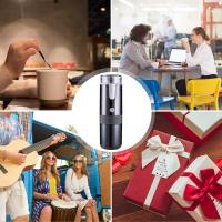 Cafetera ElectróNica MáQuina de Espresso Recargable Cafetera PortáTil para AutomóVil Hacer Café Molido y Espresso Viajes Camping - details 1