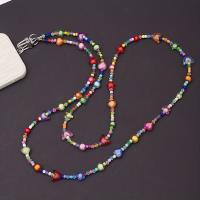 Lanyard Para Móvil De Forma Especial Y Colorida Con Cuentas De Corazón Estrellas Mariposa Hecho De Algodón Para Adultos Unisex - details 1