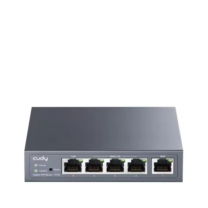 Cudy Gigabit Multi-WAN VPN router Ethernet rápido, Gigabit Ethernet Gris - 1