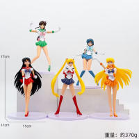 Juego De 5 Figuras De Acción Sailor Moon Anime Mizuno Ami Tsukino Usagi Hino Rei Aino Minako Muñecos Kawaii Regalo Para Fans De La Serie - details 0