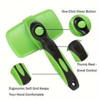 Cepillo De Peluquería Para Mascotas Herramienta De Limpieza Automática Eliminación De Pelaje Self Cleaning Shedding Comb - details 3