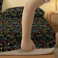 Sábana Ajustable De Tela Mate Con Diseño Cartoon Divertido Para Cama Sin Incluir Fundas De Almohada Material De Poliéster 100% - details 4