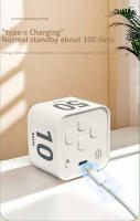 Timer Digital Visual Mini Cubo Recargable Con Sensor De Gravedad Y Pantalla LED Para Cocina Estudio Ducha 4 Tiempos Preset - details 6
