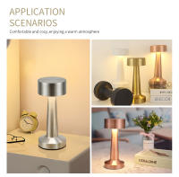 Lámpara De Mesa Recargable USB Táctil LED Para Decoración De Habitaciones Luz Nocturna De Ambiente Para Restaurante Barra Luz De Escritorio - details 7