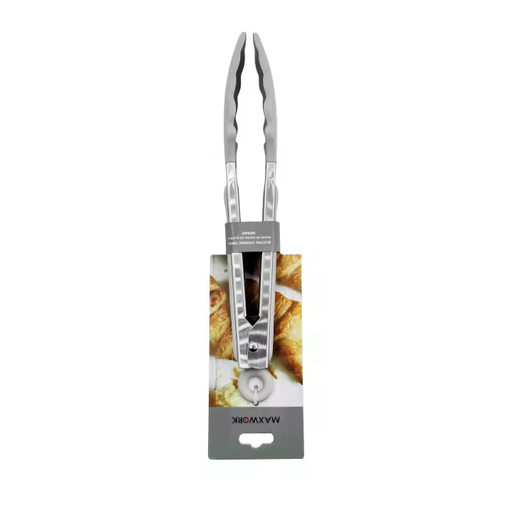 MAXWORK Pinzas de silicona, pinzas de cocina al grado alimentario, pinzas profesional 28cm, ideal para pasteleria reposteria y barbacoa - 1