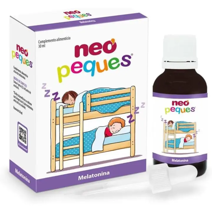 NEO PEQUES Melatonina en gotas para niños | Ayuda a Conciliar el Sueño | Descanso reparador y despertar con energía y vitalidad | 30 ml - 1