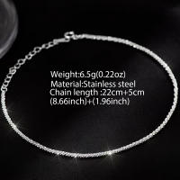 Pulsera De Tela De Acero Inoxidable Elegante Y Sencilla Para Mujer Diseño De Cadena Moda Joyería Regalo Ideal Para Fiestas - details 2