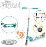 Smoby Patinete 2 Ruedas Stitch Plegable, con Estructura de Metal, Reposapiés Antideslizante, Frein Trasero, Guiñón Ajustable, soporta 50 kg, niños +5 años. - details 2