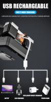Linterna Frontal LED De Alta Brillo 5LED Para Exteriores Y Pesca Recargable Por USB Lámpara Minera Portátil Con Fuente De Luz Potente - details 8