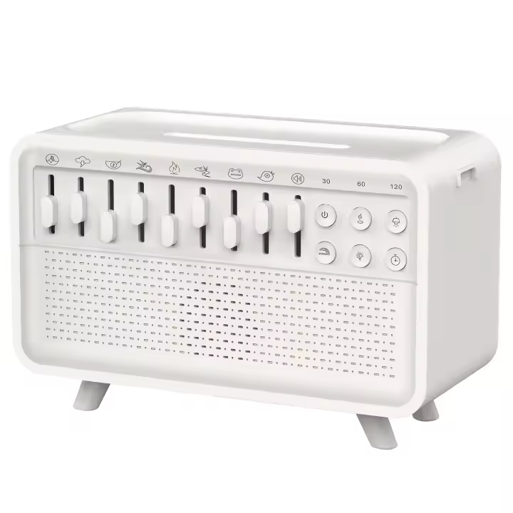 Diffusor De Aromaterapia Con Luz Nocturna Y Sonidos Naturales Bluetooth Humidificador Y Máquina De Ruido Blanco LED - 1