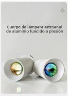 Spotlight Ajustable De Ángulo Para Exterior Pasillo Corredor 220V Luz Brillante Y Oscura Instalación En Pared Material De Aluminio - details 5