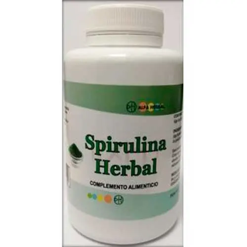 Alfa Herbal Espirulina Herbal 90Cap - Valor Nutricional Alto - 1