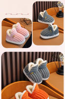 Zapatillas De Algodón Para Niños Zapatos De Bebé Grueso Y Cálidos Para El Invierno En Casa Anti-derrapantes Unisex - details 14