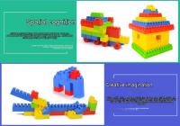 Juguetes Educativos De Bloques De Construcción Grandes Y Ecológicos Para Niños 130 Piezas Juego De Rompecabezas Para Desarrollar La Inteligencia - details 1