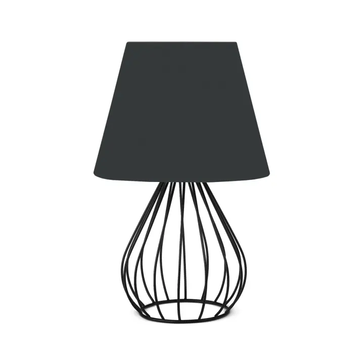 Lámpara de noche 36 cm. antracita, tipo E27 Max 60 W WELLHOME - 1