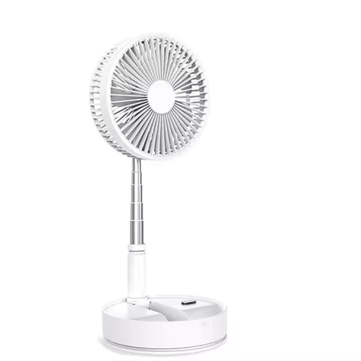 PORCHEDDU Ventilador portátil oscilante con control remoto, ventilador de escritorio plegable, mini ventilador USB de 8 pulgadas 7200 mAh, ventilador de piso Silencioso para Oficina, dormitorio, camping - 1