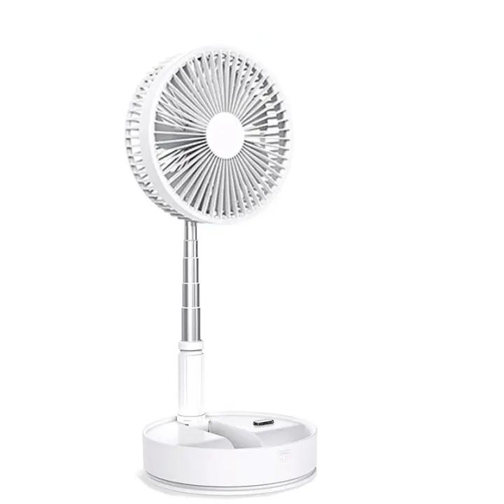 Ventilador portátil oscilante con control remoto, ventilador de escritorio plegable, mini ventilador USB de 8 pulgadas 7200 mAh, ventilador de piso silencioso para oficina, dormitorio, camping - 1