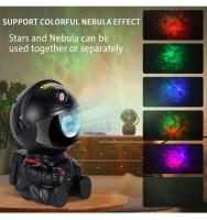 Proyector De Noche Para Niños Con Control Remoto Y Diseño Ajustable De 360 Grados Astronauta Nebulosa Galaxia Iluminación Incluye Baterías LED Poderoso 5V 20cm - details 15