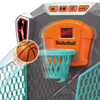 COLORBABY - Mini canasta baloncesto infantil, juego de mesa, basket electrónico, con marcador y lanzador, 3 niveles, control de tiempo, incluye 3 pelotas, juego de puntería - details 4