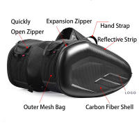 Nuevos Bolsas De Sillín Para Motocicleta Impermeables Con Ropa De Lluvia Y Plásticos Incluidos Bagaje De Carreras Moto Herramientas De Viaje - details 1