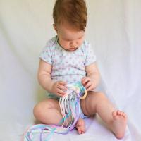 Juguete Sensorial De Estilo Montessori Para Bebés Sin BPA No Tóxico Anillo De Cinta Para Recién Nacidos Desarrolla La Reconocimiento De Colores - details 2