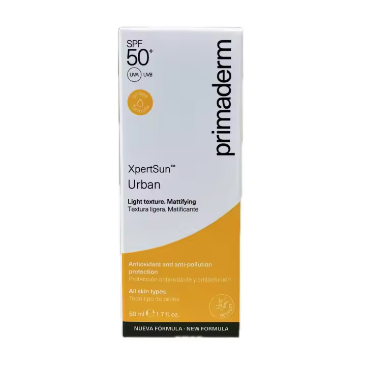 Primaderm XpertSun Urban SPF 50+ Textura Ligera Matificante 50 ml NUEVA FÓRMULA - 1
