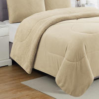 Vivid Torral - Edredón Borrego Trenzas Beige Deluxe Tacto Terciopelo/Sedalina + Fundas De Cojines* - details 1