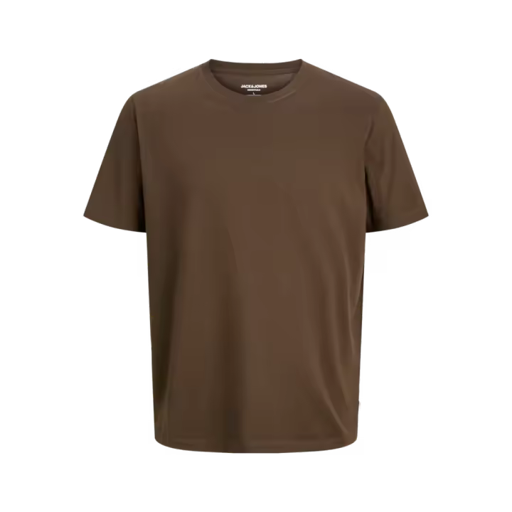 Jack & Jones Organic Camiseta Básica Manga Corta Color Marrón - Cómodo Y Combinable - 1