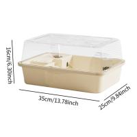 Jaula Para Hamster Multifuncional Con Ventilación Superior Abreable Hogar Fácil De Limpiar Para Rata Cocheona Conejo Ratón Erizo De Espina - details 9