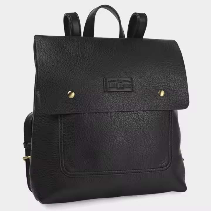 Lois Mochila Ankeny Polipiel Alta Calidad Negro Asas Regulables - 1