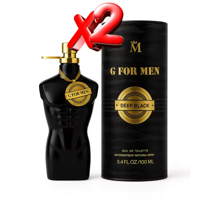 2 UNIDADES G For Men Deep Black Eau de toilette pour homme 100ml Montage Brands Fragancia inspirada en otros perfumes Perfume Hombre - 1