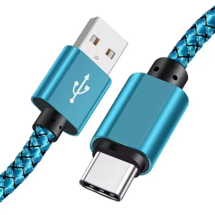 Cable De Carga Rápida De Nylon USB a a Tipo C Para Huawei Samsung Android 1M 2M 3M Transmisión De Datos Dispositivo De Carga TypeC - 1