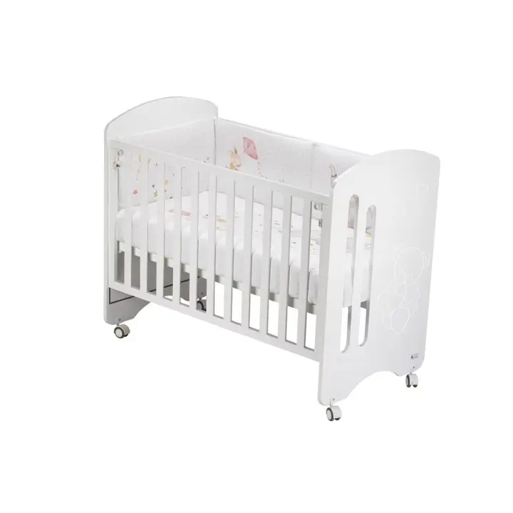 Pack completo: cuna Lovely Premium Interbaby, colchón y textil 2 piezas (protector y funda nórdica) - 1