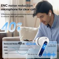 Auriculares Inalumbricos Bluetooth, 40H Control táctil Cascos Inalambricos, IP7 Impermeable Auriculares in Ear, Blanco  Blanco - details 1