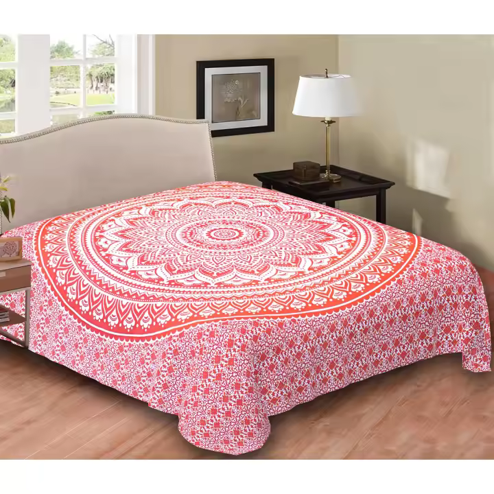 Printex-Tapiz with Estilo de Mandala Indio-220x240 cm- Pareo Manta Picnic,Yoga, Antiarena, Multiusos, Decoracion Cocina, Toalla de Playa - 1