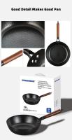 Sartén De 28cm Antiadherente Frying Pan De Hierro Para Cocinar Steaks Y Panqueques Sin Funda Apto Para Fogón Y Inducción - details 6