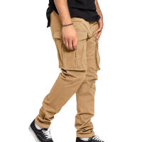 Pantalones De Cargo Para Hombre Talla Grande Color Sólido Con Bolsillos Multisectoriales Estilo Casual Primavera Verano - details 11