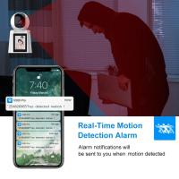 2.4G WIFI Cámara de seguridad inteligente para el hogar, Cámara de video-llamada bidireccional, cámara de seguridad interior inalámbrica 2,8 pulgadas pantalla 360 ° Wifi cámara, llamada activa, visión nocturna, detección de movimiento AI, 1080P HD Monitor - details 3