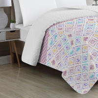 Vivid Torral by Rutes  - Colcha Bouti Verano Corleone Estampada Reversible (No Incluye Fundas De Cojines) Poliéster, Fresquita, Transpirable, Diseño, Primavera, Verano - details 2