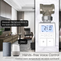 Controlador De Termostato Inteligente MOES Tuya ZigBee3.0 Actuador De Radiador Válvula Con Sensor Interno Y Control De Voz Alexa - details 2