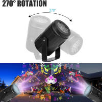 Proyector De Navidad LED Con 16 Patrones Luz De Fiestas Para Jardín Halloween Decoraciones De Vacaciones Proyector De Luces De Navidad - details 4
