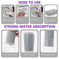 Esponja De Limpieza Mágica PVA Para Ventanas Puertas Blinds Vidrio Baseboards Radiadores Ranuras De Ventanas Eco-amigable Microfibra - details 7