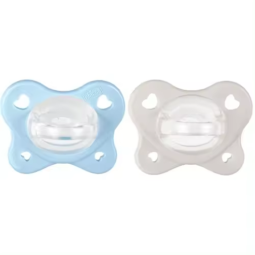 Chicco Chupete Ph Dual Soft Silicona Azul 2-6M 2Uds - 1