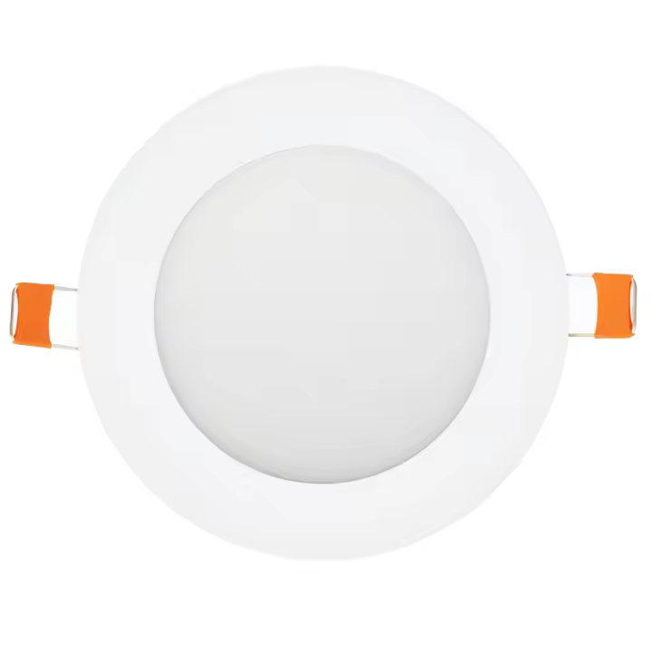 PLACA BM LED CIRCULAR SUPERSLIM MARCO BLANCO 6W LUZ BLANCA 6000-6500K 600 LUMENES - 1