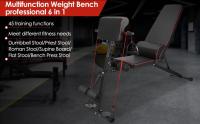 Banco De Abdominales, Ajustable, Multifuncional Para Músculos, Gimnasio En Casa - details 0