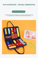 Libro Cognitivo Para Bebés 1PCS Bolsa De Lona Con Juego De Educar a Niños De 1 a 3 Años Montessori Manualidad De Cierre De Cremallera Y Puzle - details 2
